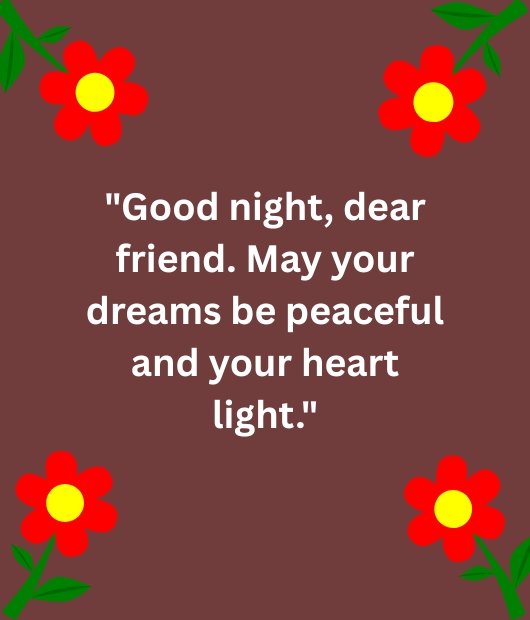 Beautiful Good Night Blessings for Friends