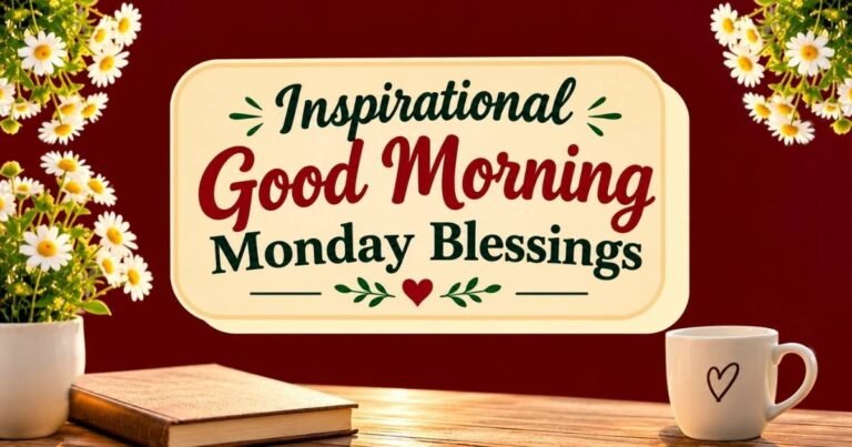 Inspirational Good Morning Monday Blessings