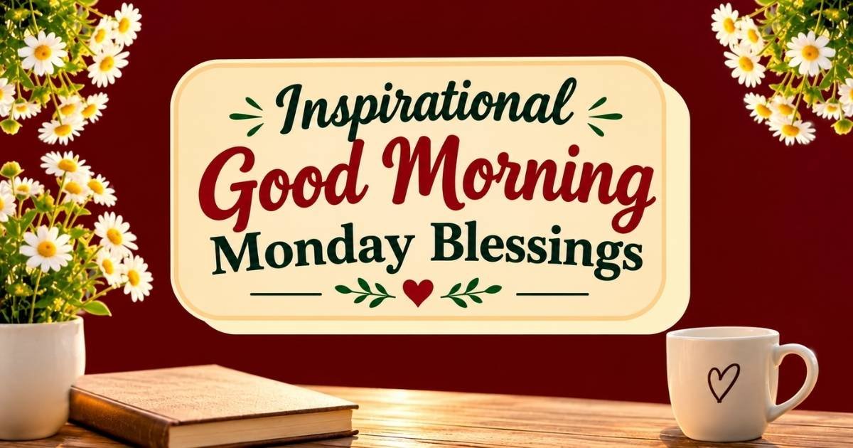 Inspirational Good Morning Monday Blessings