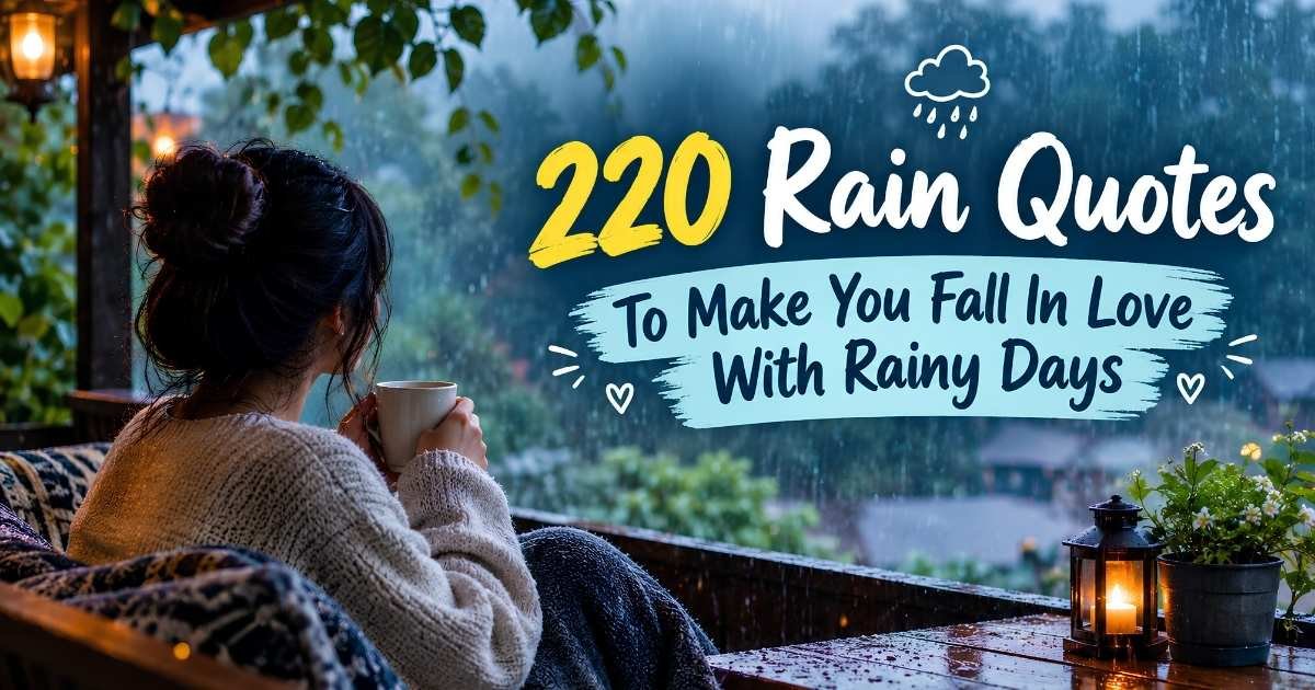 220 Rain Quotes To Make You Fall In Love With Rainy Days