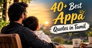40+ Best Appa Quotes in Tamil