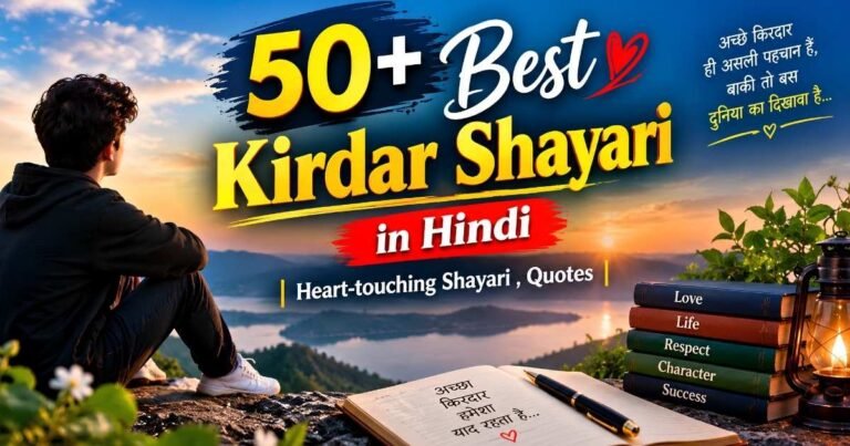 50+Best Kirdar Shayari in Hindi Heart-touching Shayari , Quotes