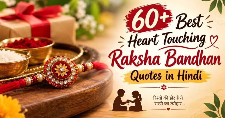 60+ Best Heart Touching Raksha Bandhan Quotes in Hindi