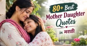 _80+Best Mother Daughter Quotes in Marathi